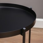 Кофейный столик "Грация" YS-037, черный 42х46 см - Фото 4