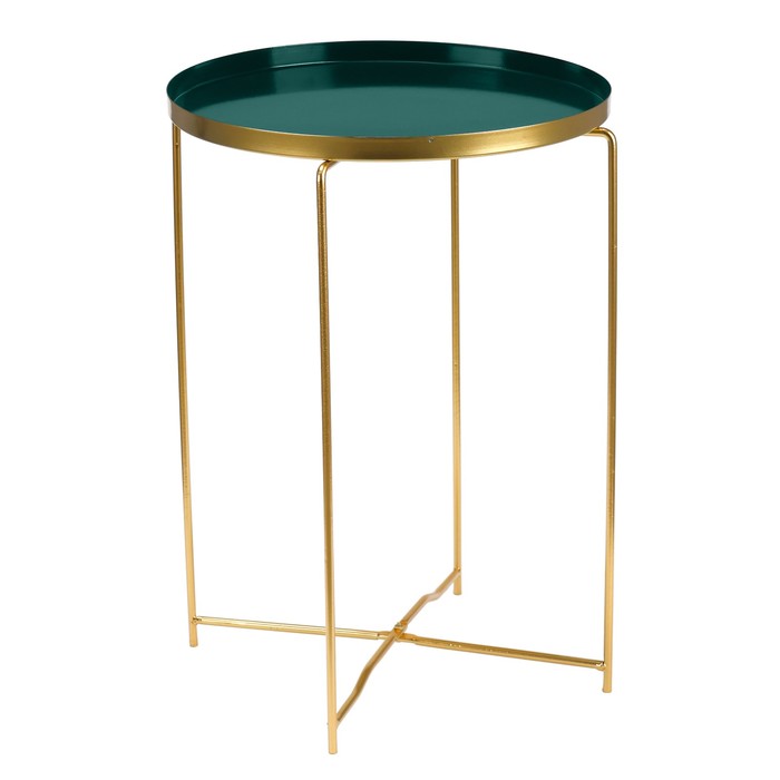 Кофейный столик "Грин" YS-8588, золотой 36х47 см