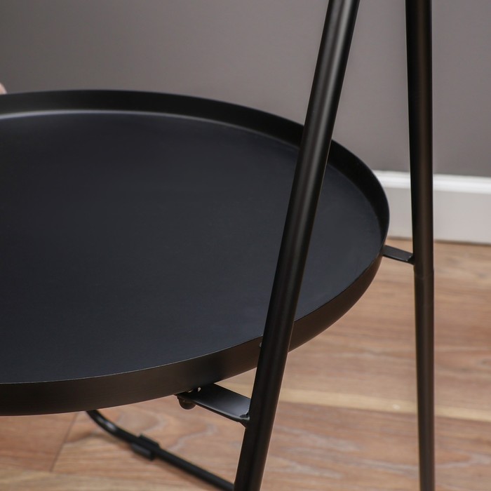 Кофейный столик "Барн" YS-8568, черный 44х42х68 см