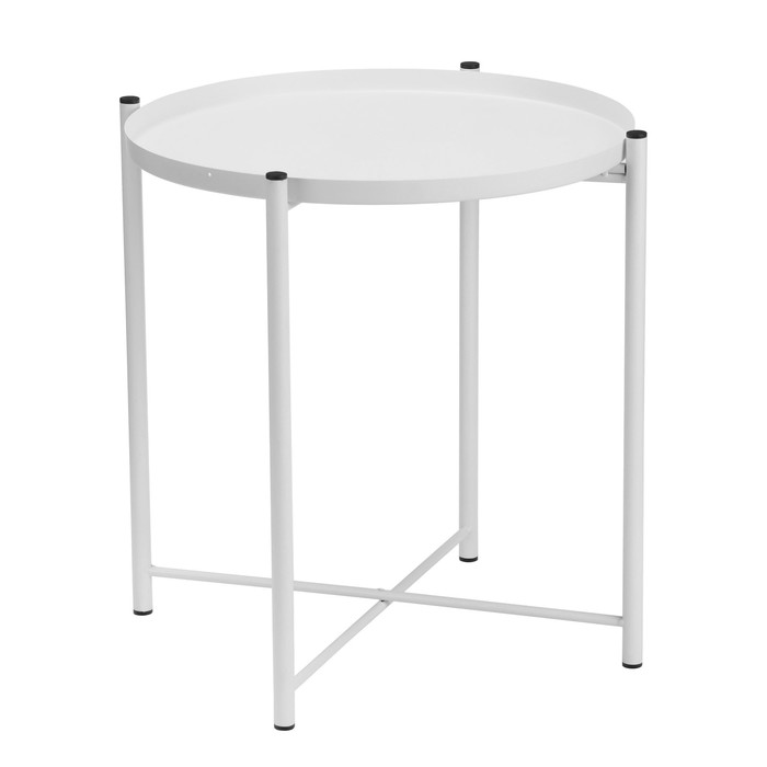 Кофейный столик "Тиволи" YS-8339, белый 41,5х43 см