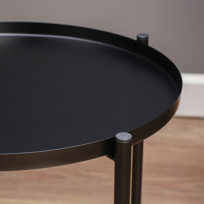 Кофейный столик " Тиволи" YS-8339, черный 41,5х43 см