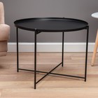 Кофейный столик "Гранд" YS-8668, черный 63х63х46 см - Фото 2