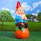 Садовая фигура "Гном на апельсине" 22х28х54см - Фото 1