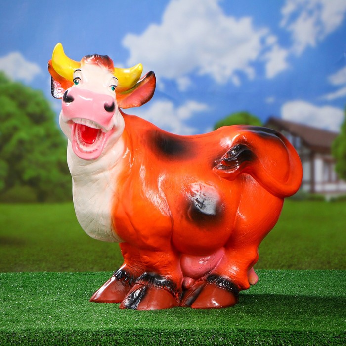 Садовая фигура "Корова" большая 23х46х55см - Фото 1