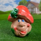 Садовая фигура "Гриб с лягушкой" круглая шляпка 20х23х25см - Фото 1