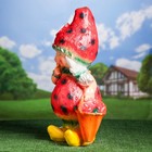 Садовая фигура "Девочка - клубничка" большая 24х33х60см - Фото 5