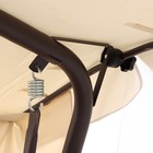 Качели садовые "Мерида Премиум", 237 х 136 х 172 см, макс. нагрузка 350 кг, цвет шоколад - Фото 6