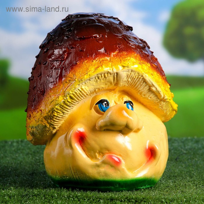 Садовая фигура "Гриб" глазастый 18х24х24см - Фото 1