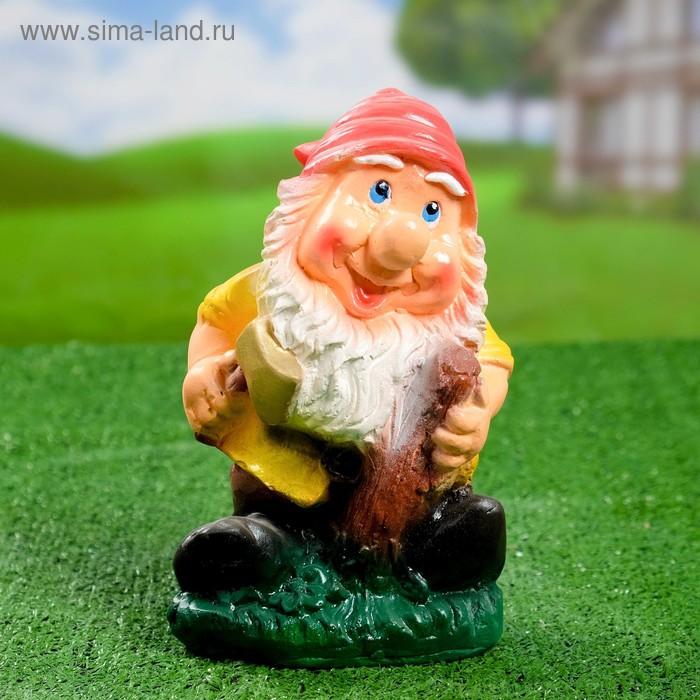 Садовая фигура "Дровосек" маленький 13х16х25см - Фото 1