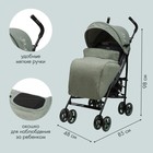 Коляска прогулочная детская Indigo PUNTO, складывается в трость, оливковая - Фото 4