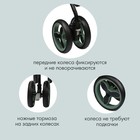 Коляска прогулочная детская Indigo PUNTO, складывается в трость, оливковая - Фото 5