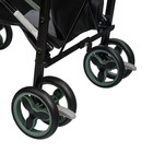 Коляска прогулочная детская Indigo PUNTO, складывается в трость, оливковая - Фото 9