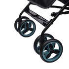 Коляска прогулочная детская Indigo PUNTO, складывается в трость, голубая - Фото 9