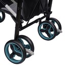 Коляска прогулочная детская Indigo PUNTO, складывается в трость, голубая - Фото 10