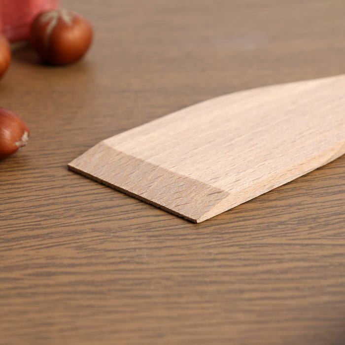 Лопатка деревянная, 27 х 5,5 х 0,4см,  бук
