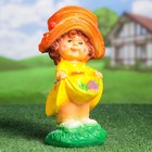 Садовая фигура "Девочка в шляпе" 12х14х30см - Фото 1