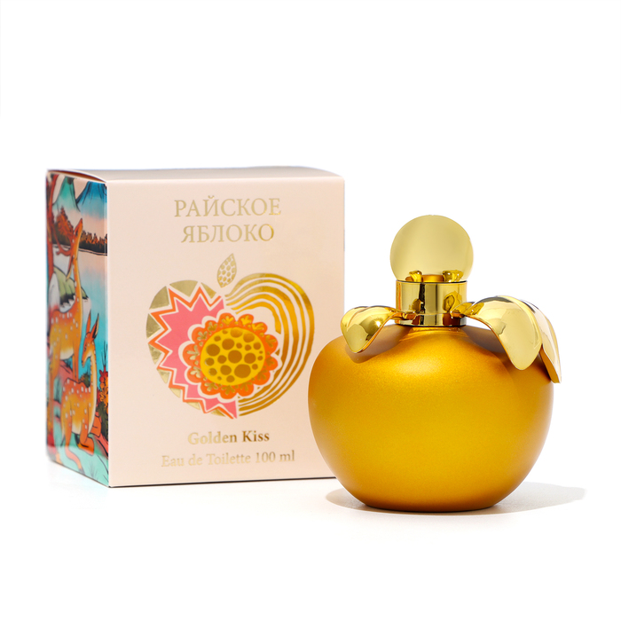 Туалетная вода женская Райское яблоко Golden Kiss, 100 мл (по мотивам J'Adore Dior (C.Dior) - Фото 1
