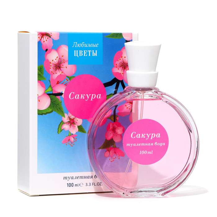 Туалетная вода женская «Любимые цветы» сакура, 100 мл (по мотивам Moon Sparkle (Escada) - Фото 1
