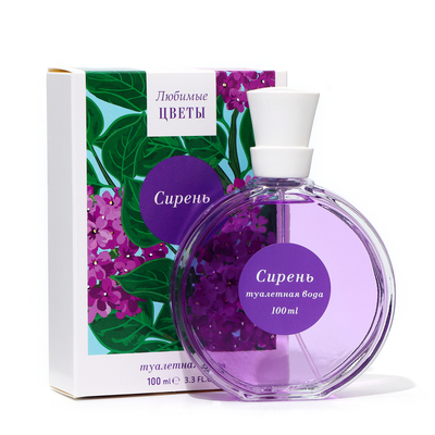 Туалетная вода женская «Любимые цветы» сирень, 100 мл