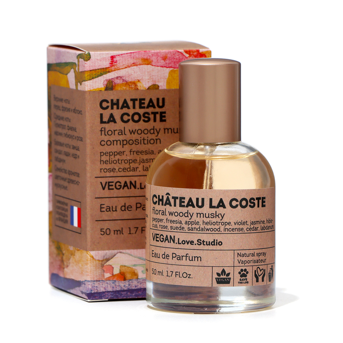 Парфюмерная вода женская Vegan Love Studio Chateau La Coste, 50 мл (по мотивам Lacoste Pour Femme (Lacoste) - Фото 1