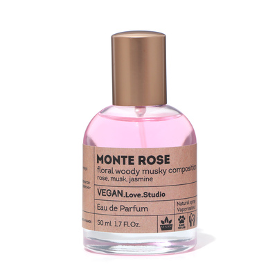 Парфюмерная вода женская Vegan Love Studio Monte Rose, 50 мл (по мотивам Roses Musk (Montale)
