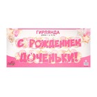 Гирлянда «С рождением доченьки!» 170 см 10382521