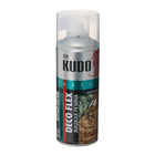 Жидкая резина, краска для декоративных работ KUDO DECO FLEX, прозрачная, KU-5351, 520 мл - фото 285367