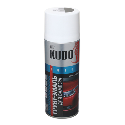 Грунт-эмаль для бампера KUDO, RAL9005, черный, 520 мл, аэрозоль KU-6202