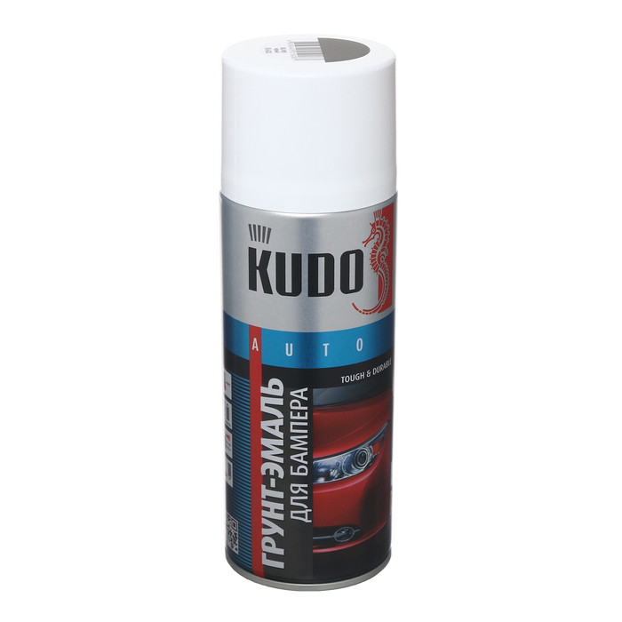 Грунт-эмаль для бампера KUDO, RAL9005, черный, 520 мл, аэрозоль KU-6202 - Фото 1