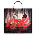 Пакет «О любви», полиэтиленовый с пластиковой ручкой, 37×34 см, 90 мкм - Фото 1