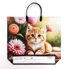 Пакет «Рыжий котенок», полиэтиленовый с пластиковой ручкой, 37×34 см, 90 мкм - Фото 2