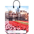 Пакет "Весна в городе", полиэтиленовый с пластиковой ручкой, 38х45 см, 90 мкм - Фото 2