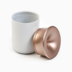 Пепельница для дома для сигарет и стиков, 11×6.7 см, бело-розовая - Фото 2