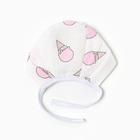 Набор для новорождённого (одеяло, шапочка, пояс), цвет розовый, рост 56-62 см - Фото 4