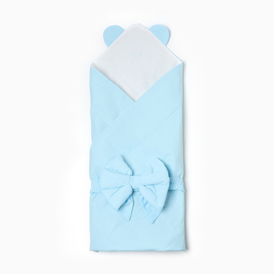Набор для новорожденного (одеяло, бант), цвет голубой, рост 56-62