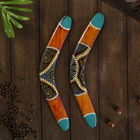 Сувенир Бумеранг, чёрный с узором, 41×13×1 см, МИКС - Фото 3