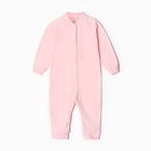 Комбинезон детский с открытыми ножками, цвет розовый, рост 68 - фото 8972363