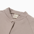 Комбинезон детский с открытыми ножками, цвет серый, рост 68 - фото 23890498