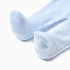 Ползунки детские с закрытыми ножками, цвет голубой, рост 56 - фото 23890583