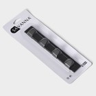 Крючок самоклеящийся SAVANNA Black, планка, металл, 4 крючка, 16×2×2.5 см, цвет чёрный - Фото 7