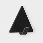Набор металлических самоклеящихся крючков SAVANNA Black Loft Pyramid, 4 шт, грань 4 см - фото 9389538