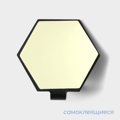 Крючки самоклеящиеся SAVANNA Black Loft, 4 шт., металл, грань 2 см, чёрные