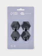 Крючки самоклеящиеся SAVANNA Black Loft, 4 шт., металл, грань 2 см, чёрные (комплект 2 шт) - фото 58001045