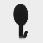 Крючки самоклеящиеся SAVANNA Black Loft, 2 шт., металл, 1.8×7.3×4.5 см, чёрные - Фото 4