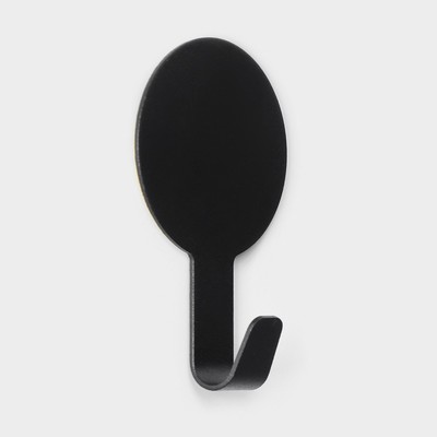 Крючки самоклеящиеся Black Loft, 2 шт., металл, 1.8×7.3×4.5 см, чёрные