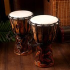 Сувенирный музыкальный инструмент «Барабан Джембе», 30×16×16 см, МИКС - Фото 11