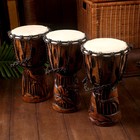 Сувенирный музыкальный инструмент «Барабан Джембе», 30×16×16 см, МИКС - Фото 14