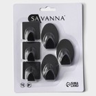 Набор металлических самоклеящихся крючков SAVANNA Black Loft Drop Box, 6 шт - фото 9389574
