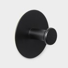 Набор металлических самоклеящихся крючков SAVANNA Black Loft Grip, 2 шт, 3×5,2 см - фото 9389578
