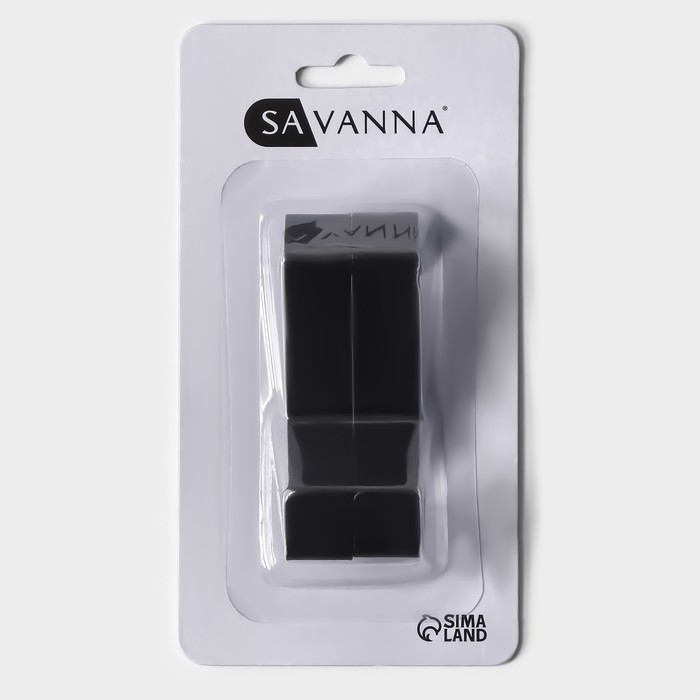 Набор металлических надверных крючков SAVANNA Black Loft Door Every, 2 шт, 5×6,5×1,5, дверь 2 см